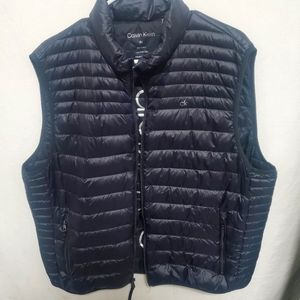 Calvin Klein Premium Down Lightweight Black Vest Men's XL